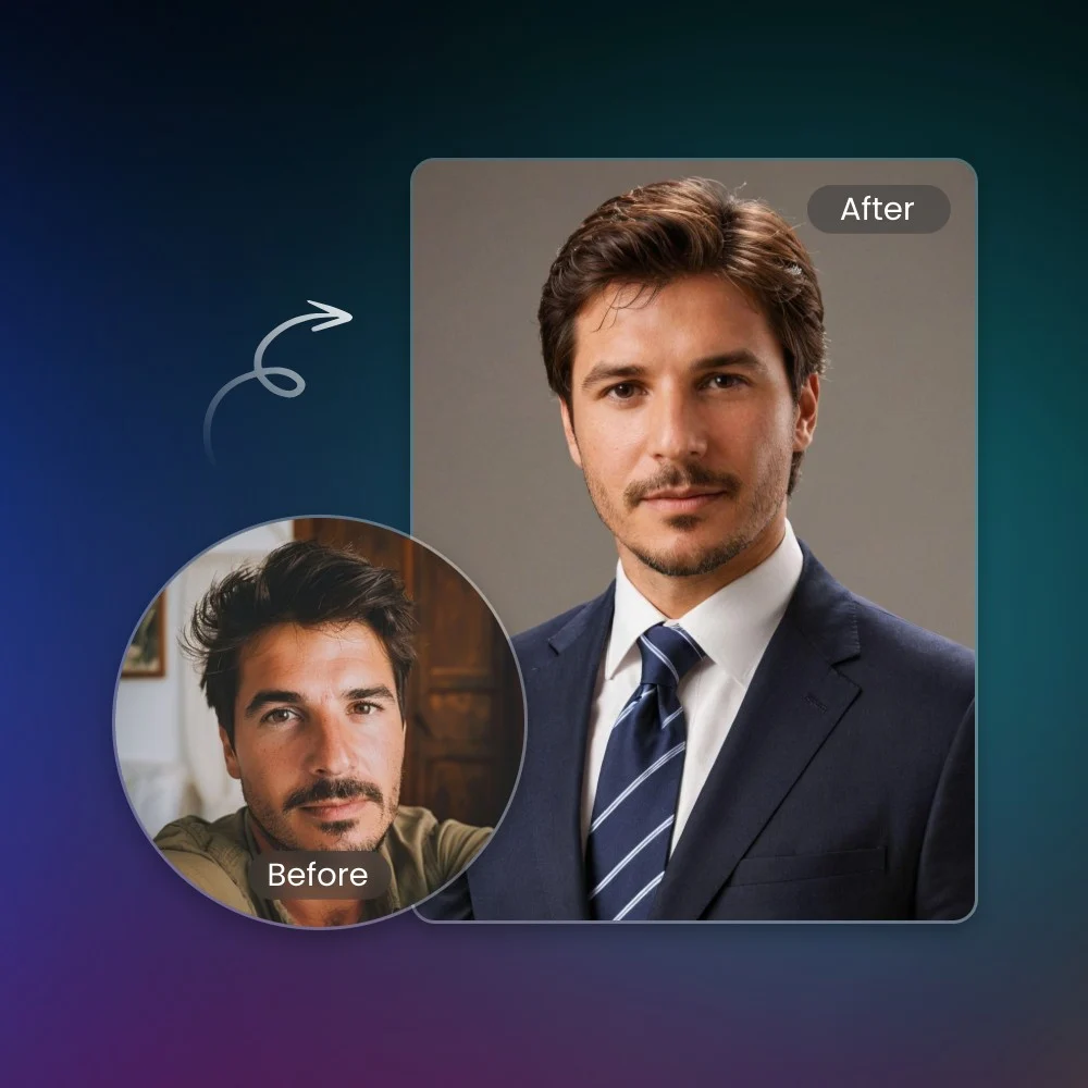 Kostenloser KI-Porträt-Generator aus Foto & Text