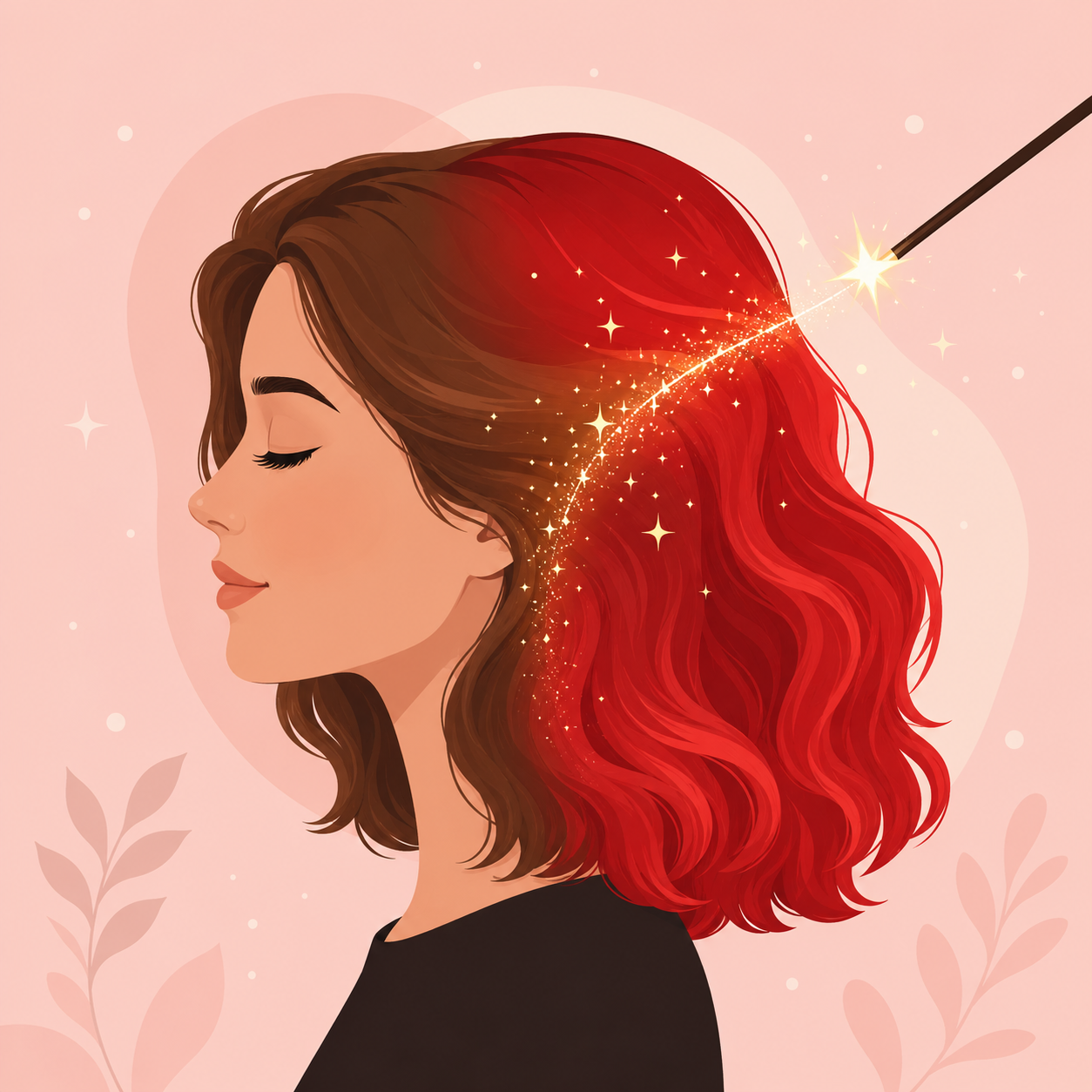 Recolore les cheveux tout en vous gardant vous-même