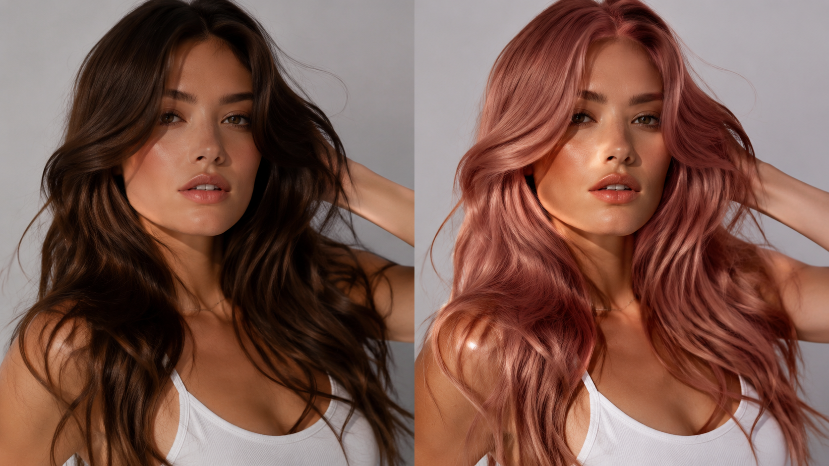 Exemples · Changeur de couleur de cheveux IA