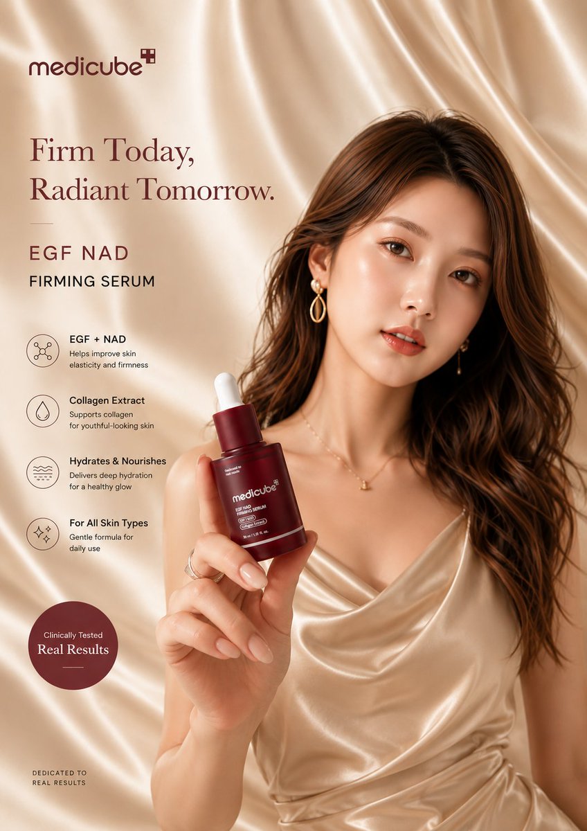 E-commerce Main Image - Luxury Skincare Advertisement Poster