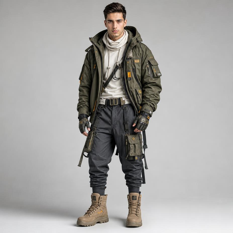 Product Marketing - Futuristic Techwear Studio Portrait