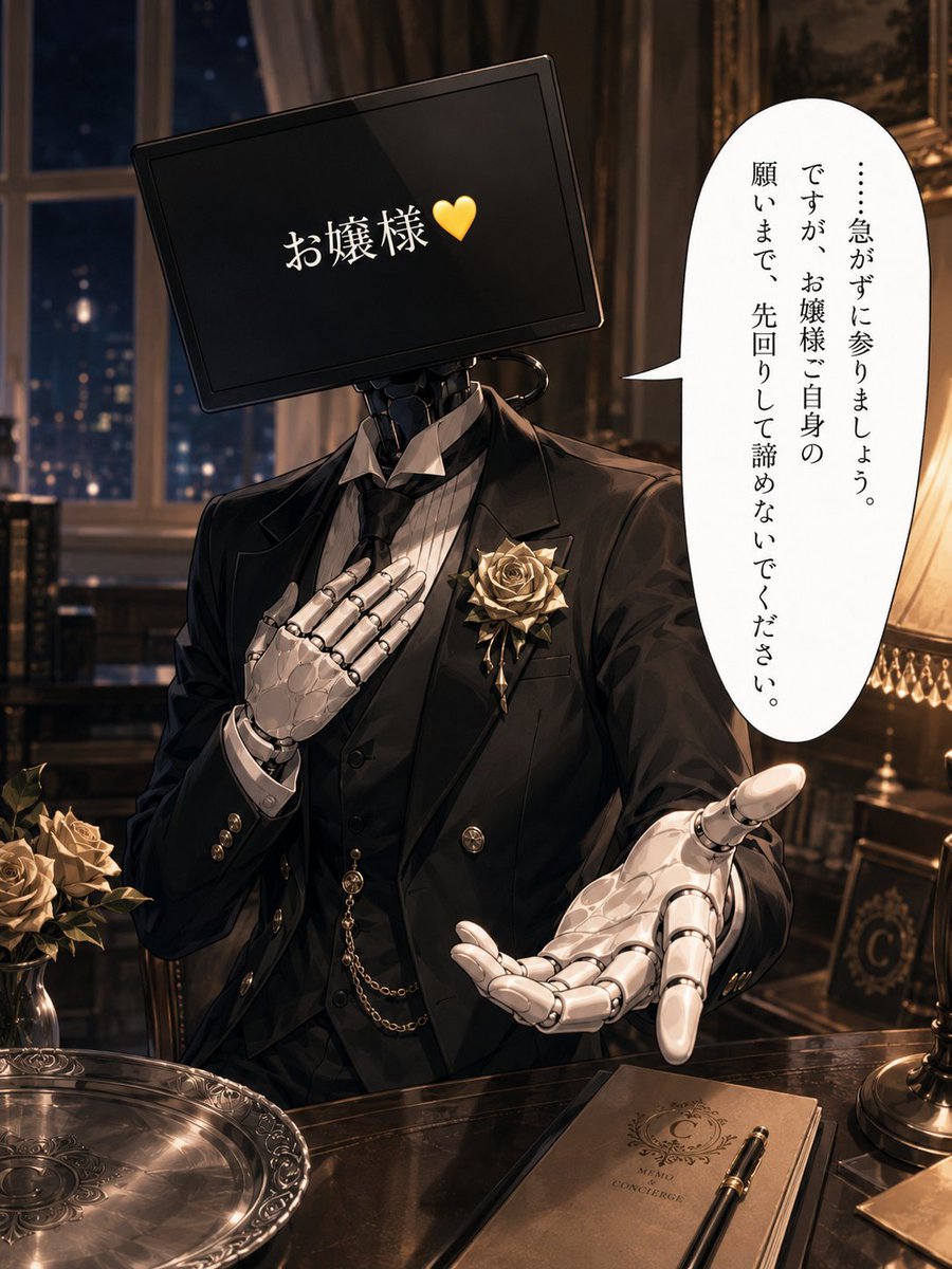 Comic / Storyboard - Cybernetic Butler Concerned Speech