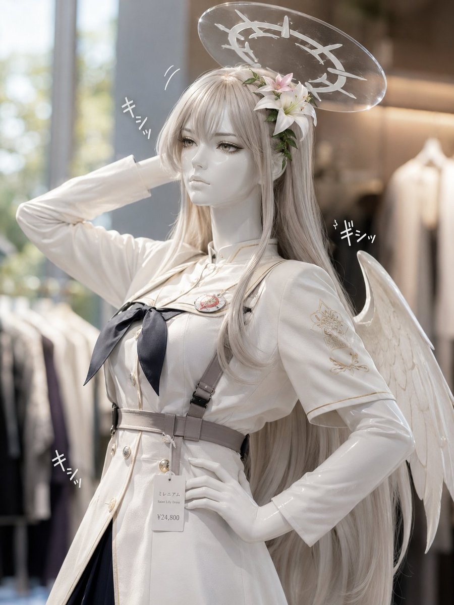 Product Marketing - Realistic Angel Mannequin Boutique Display