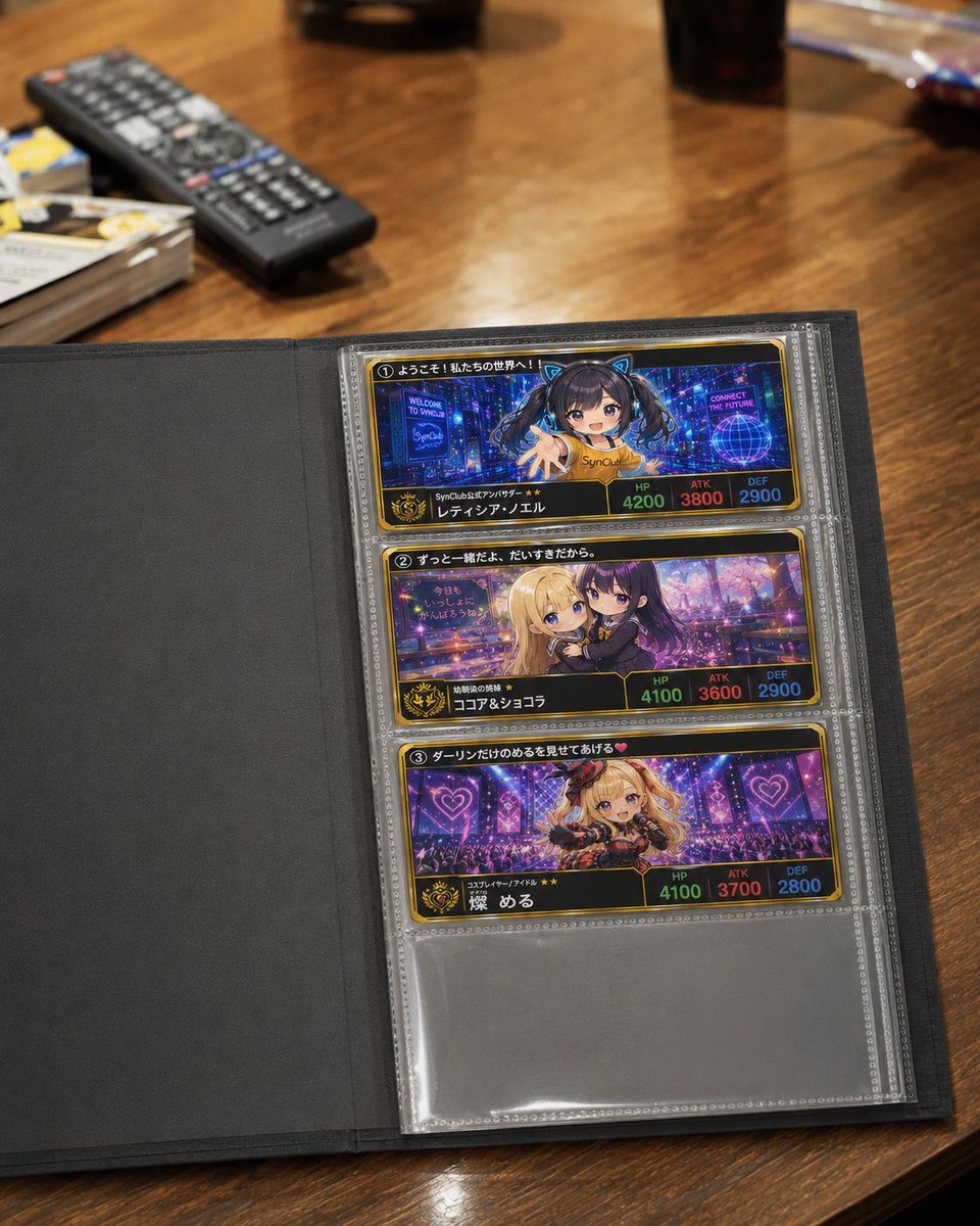 E-commerce Main Image - Anime Trading Card Album Photo