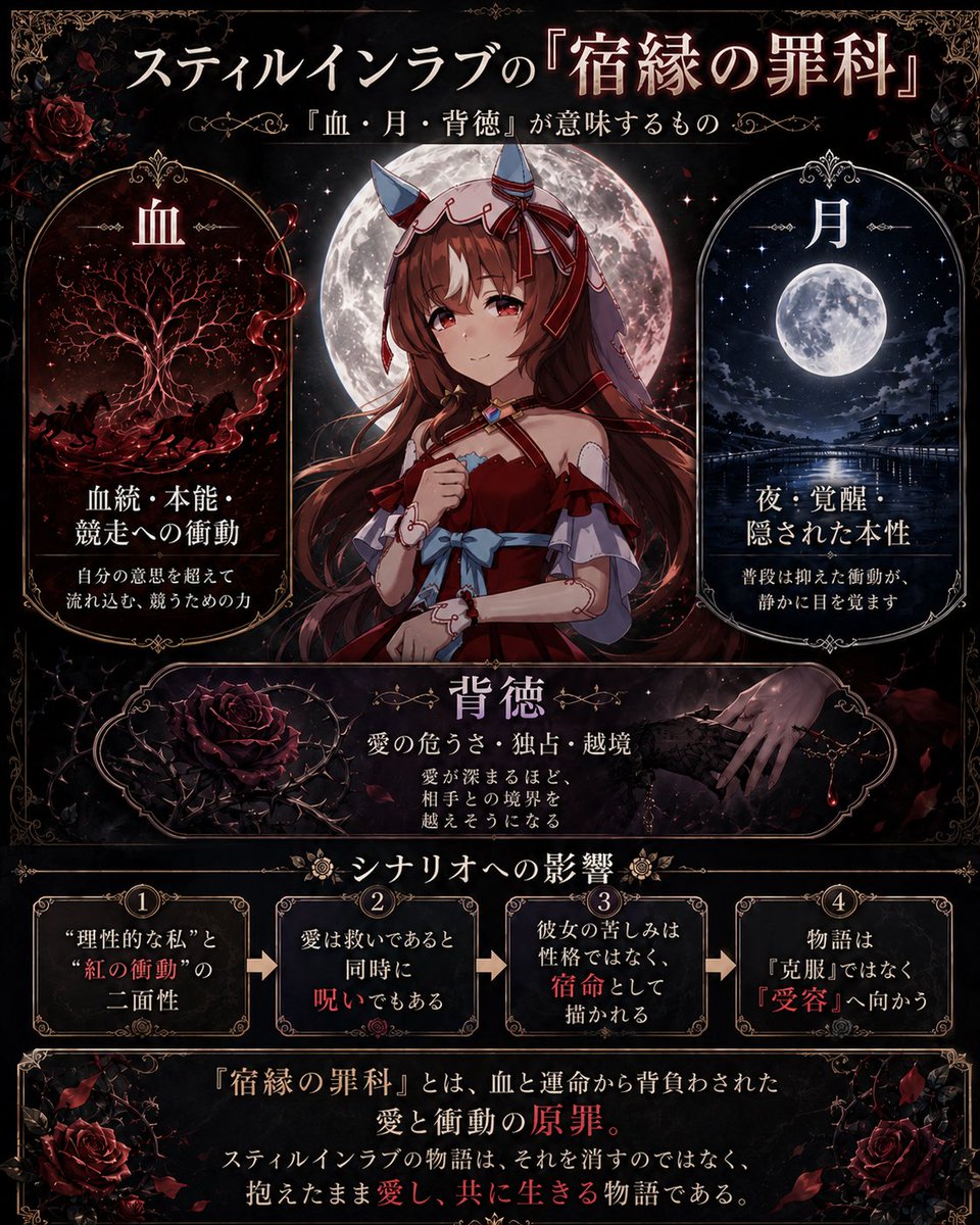 Infographic / Edu Visual - Gothic Anime Symbolism Infographic
