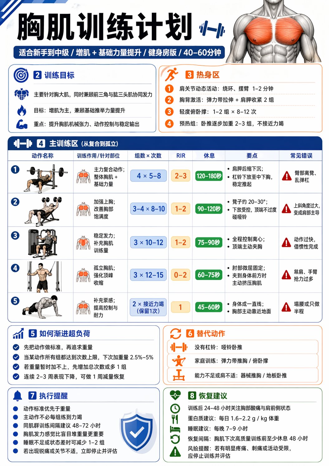 Fitness Training Infographic